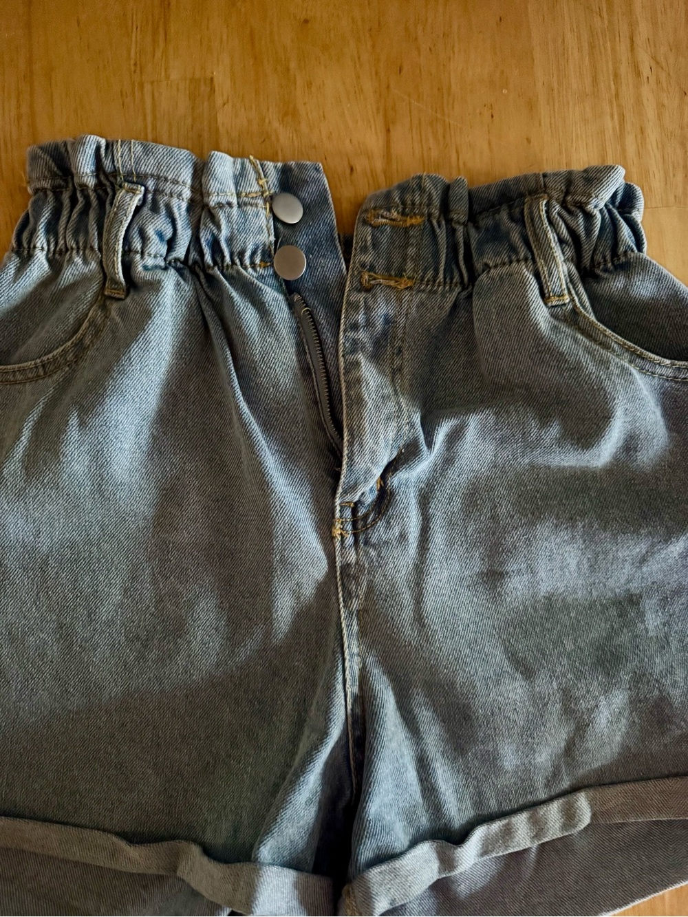 Love Tree Denim Shorts in Light Blue - Picture 2 of 4